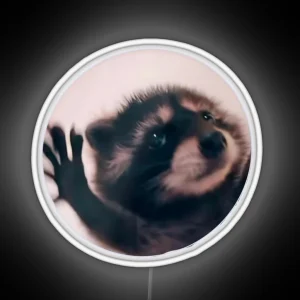 Pedro Raccoon RGB Neon Sign
