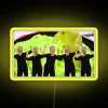 RGB Neon Music Quote Sign - Peel the Avocado Song Artwork