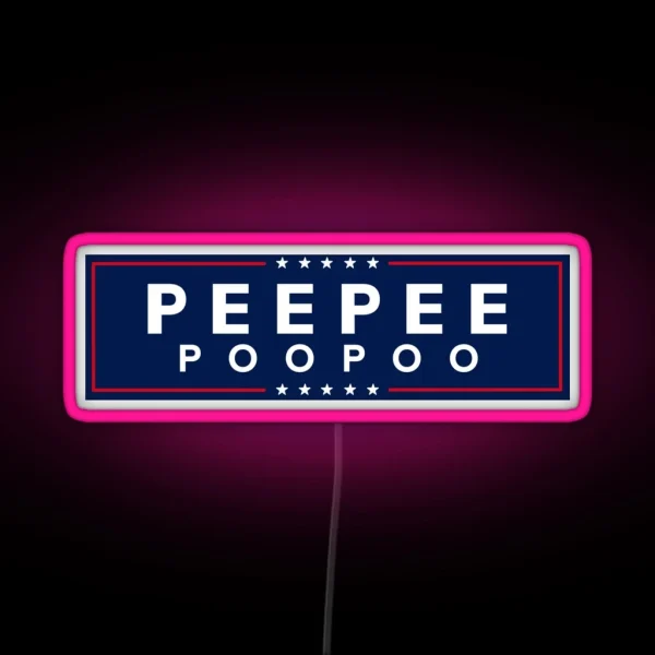 Peepee Poopoo 2024 Bumper Led RGB Neon Sign