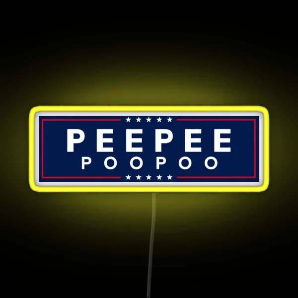 Peepee Poopoo 2024 Bumper Led RGB Neon Sign