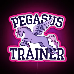 Pegasus Trainer RGB Neon Sign