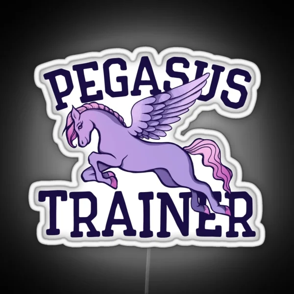 Pegasus Trainer RGB Neon Sign