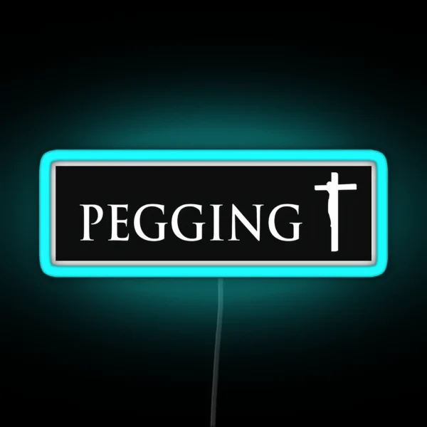 Pegging Cross RGB Neon Sign