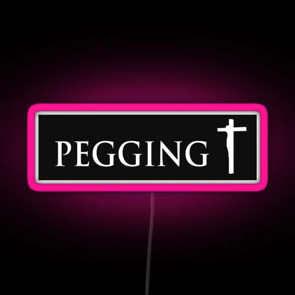 Pegging Cross RGB Neon Sign