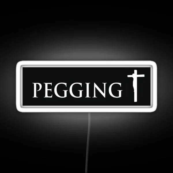 Pegging Cross RGB Neon Sign