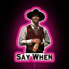 Authentic vintage-inspired Pendleton Whisky Doc Holliday 'Say When' neon LED sign