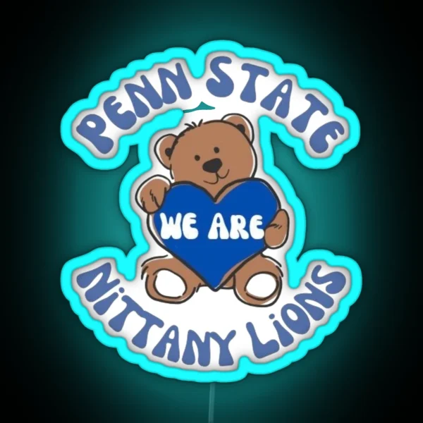 Penn State Bear Led RGB Neon Sign