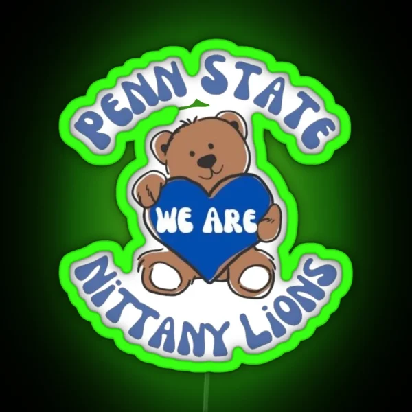 Penn State Bear Led RGB Neon Sign