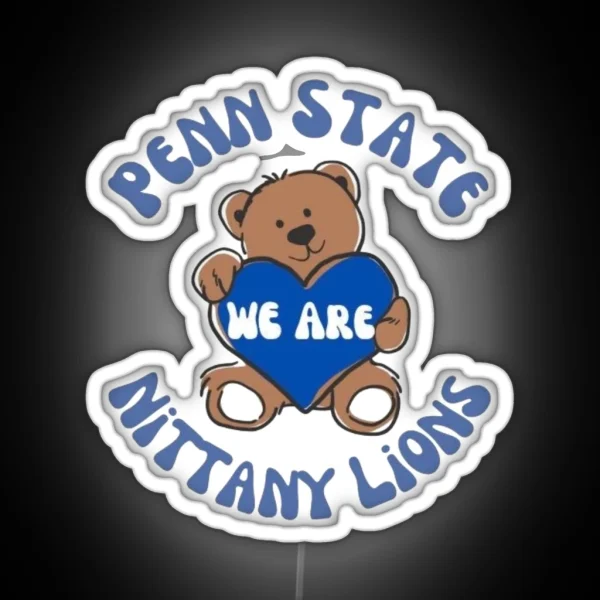 Penn State Bear Led RGB Neon Sign