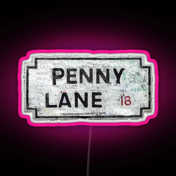 Penny Lane RGB Neon Sign