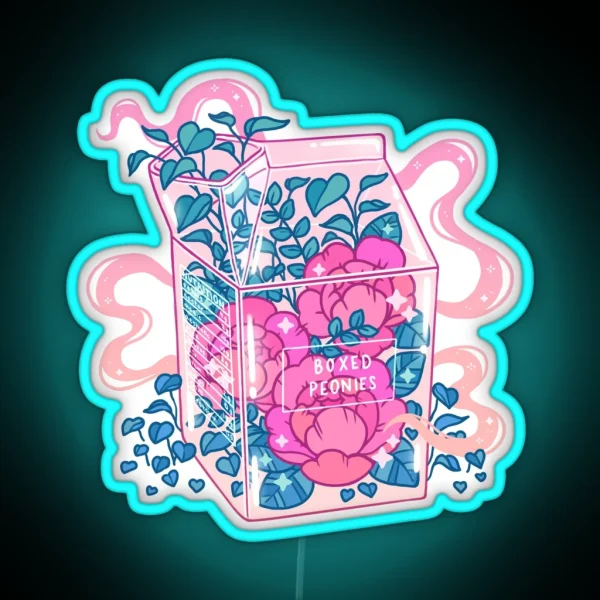 Peony Milk RGB Neon Sign