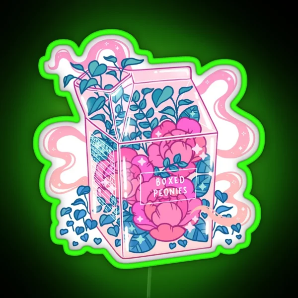 Peony Milk RGB Neon Sign
