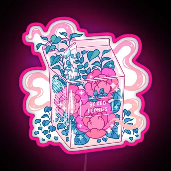 Peony Milk RGB Neon Sign