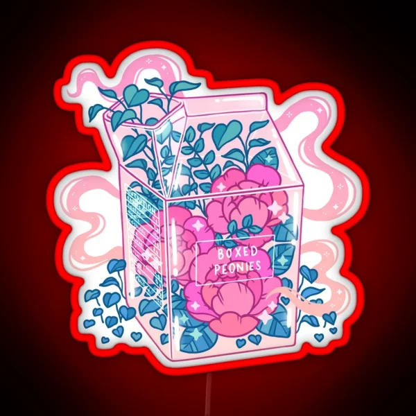 Peony Milk RGB Neon Sign