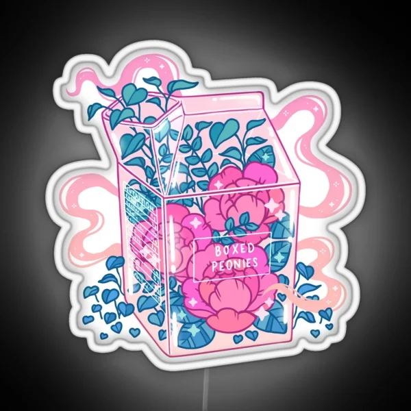 Peony Milk RGB Neon Sign