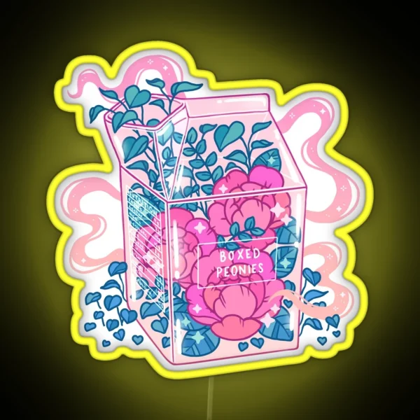 Peony Milk RGB Neon Sign
