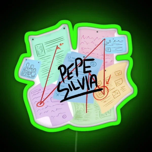 Pepe Silvia Conspiracy RGB Neon Sign