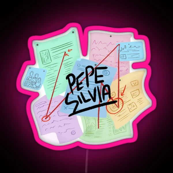 Pepe Silvia Conspiracy RGB Neon Sign