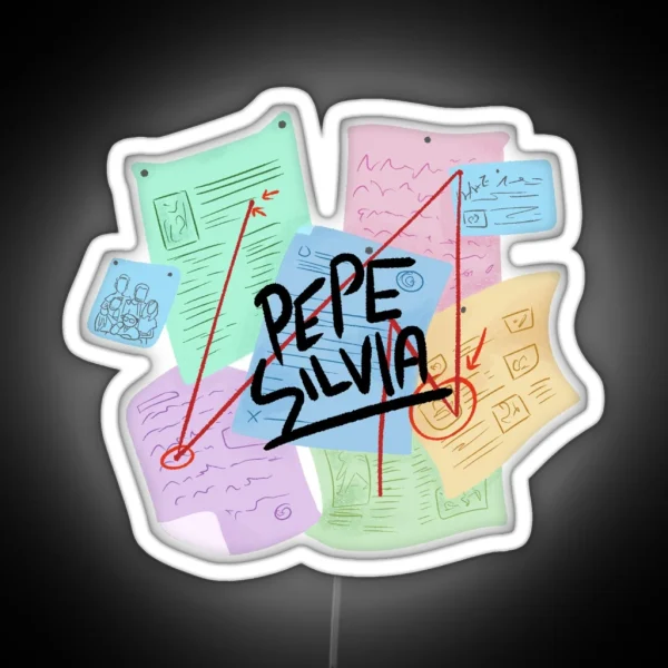 Pepe Silvia Conspiracy RGB Neon Sign