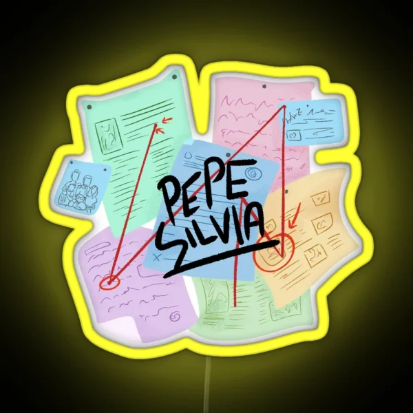 Pepe Silvia Conspiracy RGB Neon Sign