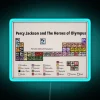 Magical Percy Jackson Periodic Table Neon Sign with RGB Colorful Lighting