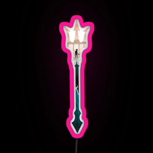 Percy Jackson Trident RGB Neon Sign