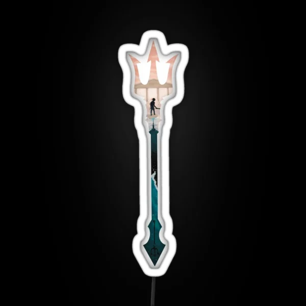 Percy Jackson Trident RGB Neon Sign
