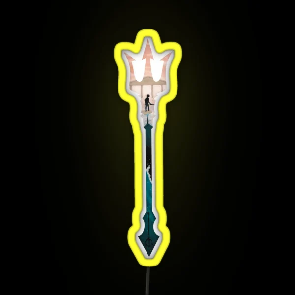 Percy Jackson Trident RGB Neon Sign
