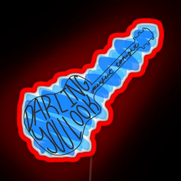 Perfect Guitar RGB Neon Sign