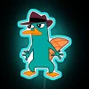 Perry the Platypus official colorful animated Phineas and Ferb inspired lighting