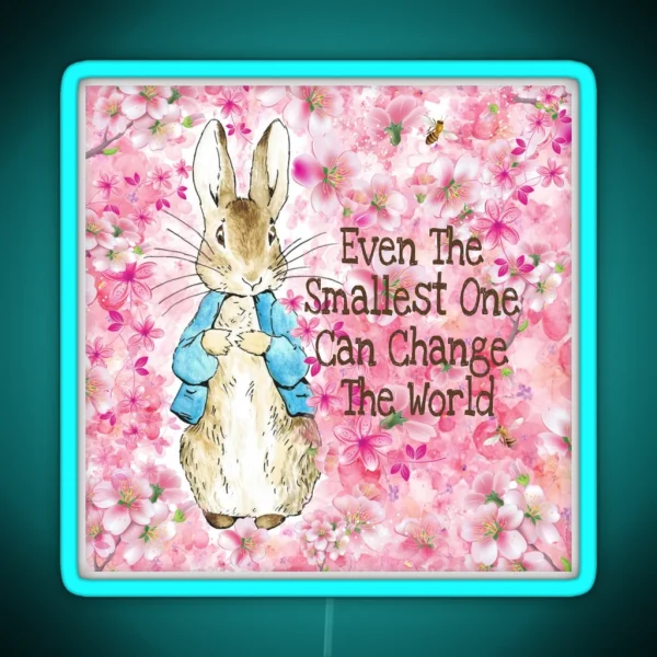 Peter Rabbit Blossom RGB Neon Sign