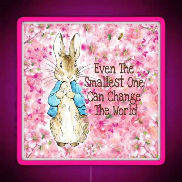 Peter Rabbit Blossom RGB Neon Sign