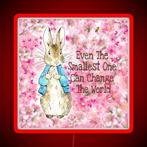 Peter Rabbit Blossom RGB Neon Sign
