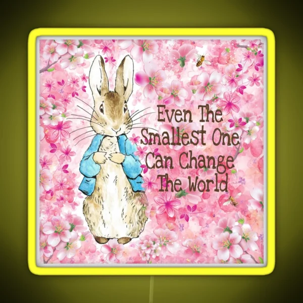 Peter Rabbit Blossom RGB Neon Sign