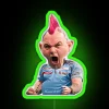 Neon LED Wall Sign Peter Wright Snakebite Darts Championship Logo
