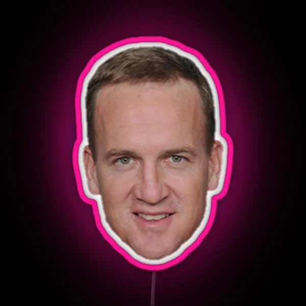 Peyton Manning Face Led RGB Neon Sign