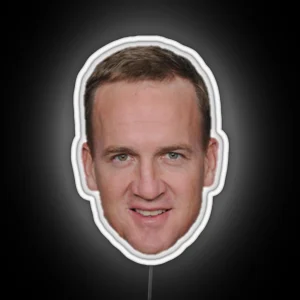 Peyton Manning Face Led RGB Neon Sign