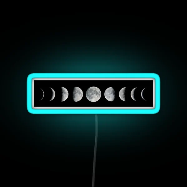 Phases Of The Celestial Moon RGB Neon Sign