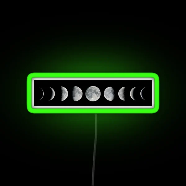 Phases Of The Celestial Moon RGB Neon Sign