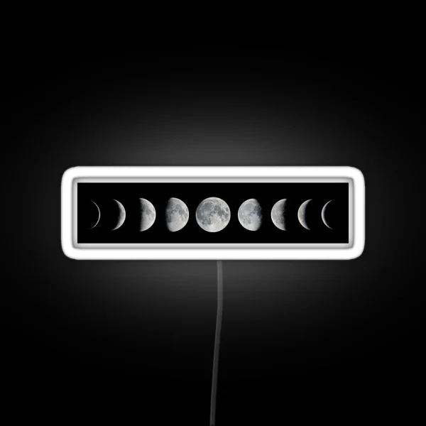 Phases Of The Celestial Moon RGB Neon Sign