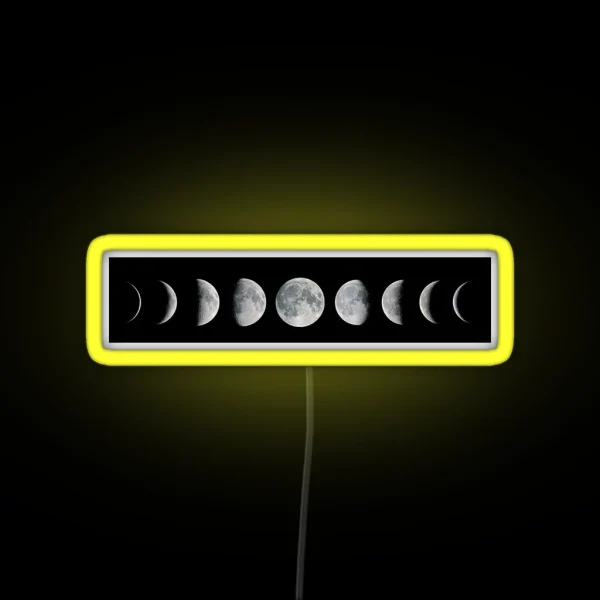 Phases Of The Celestial Moon RGB Neon Sign