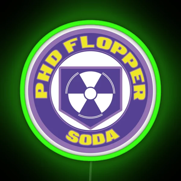 PHD Flopper Soda RGB Neon Sign