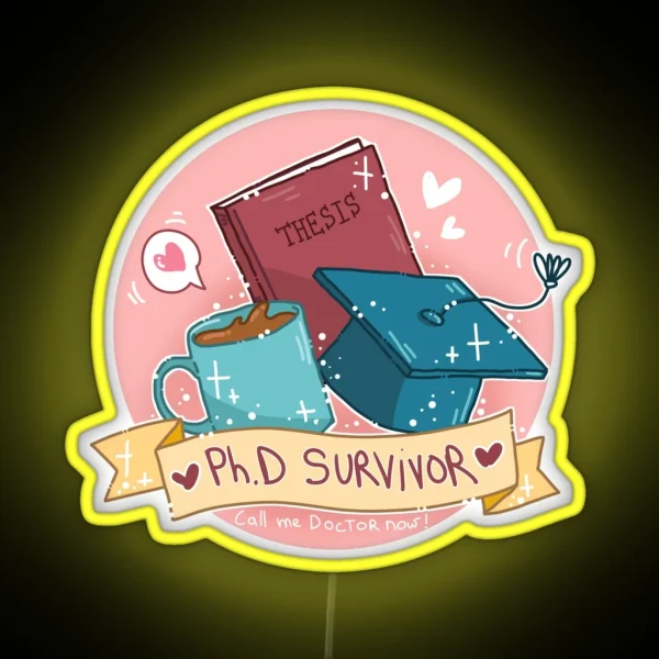 Phd Survivor RGB Neon Sign