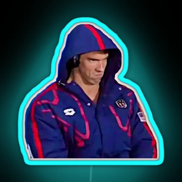 Phelps Face 2016 RGB Neon Sign