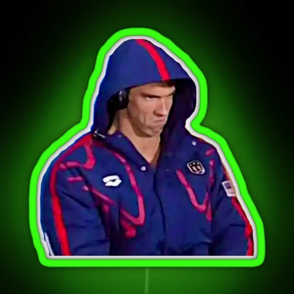Phelps Face 2016 RGB Neon Sign