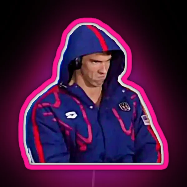 Phelps Face 2016 RGB Neon Sign