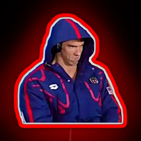 Phelps Face 2016 RGB Neon Sign