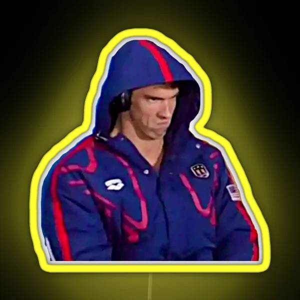 Phelps Face 2016 RGB Neon Sign
