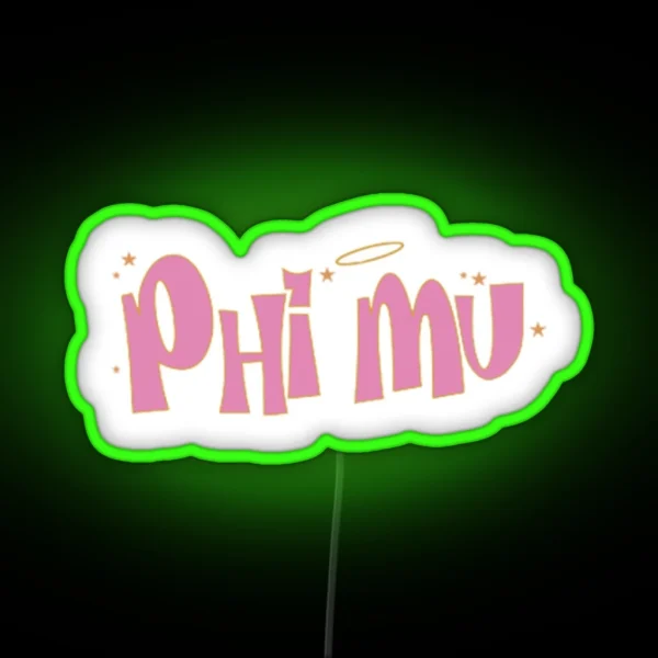 Phi Mu Led RGB Neon Sign