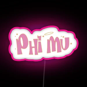 Phi Mu Led RGB Neon Sign